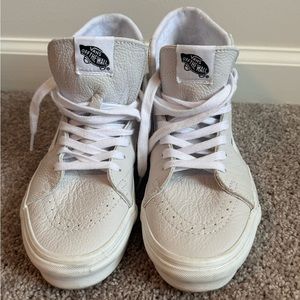 Light Gray Sky-high Vans, Size 9.5, Like new
